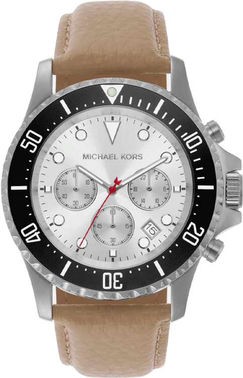 Men's Everest Chronograph Camel Leather Watch