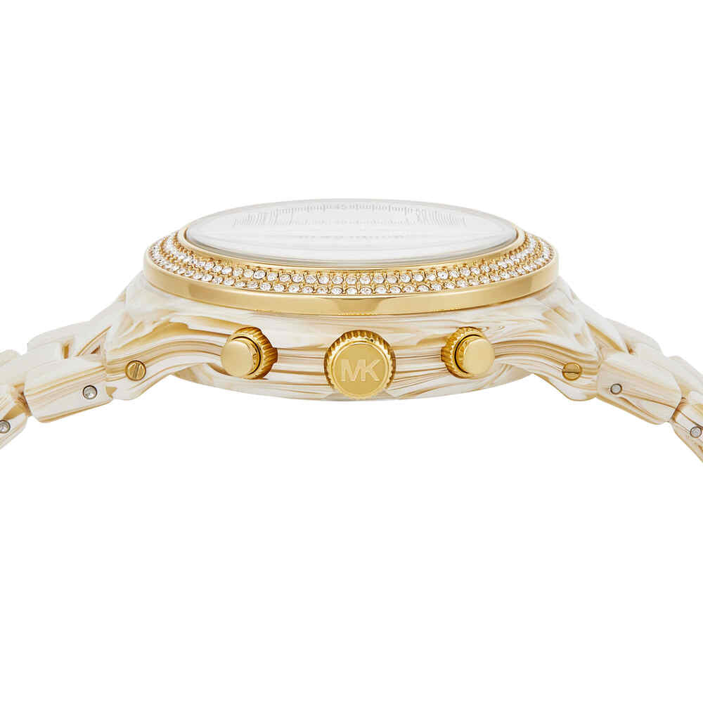 Runway Chronograph Alabaster Acetate Watch