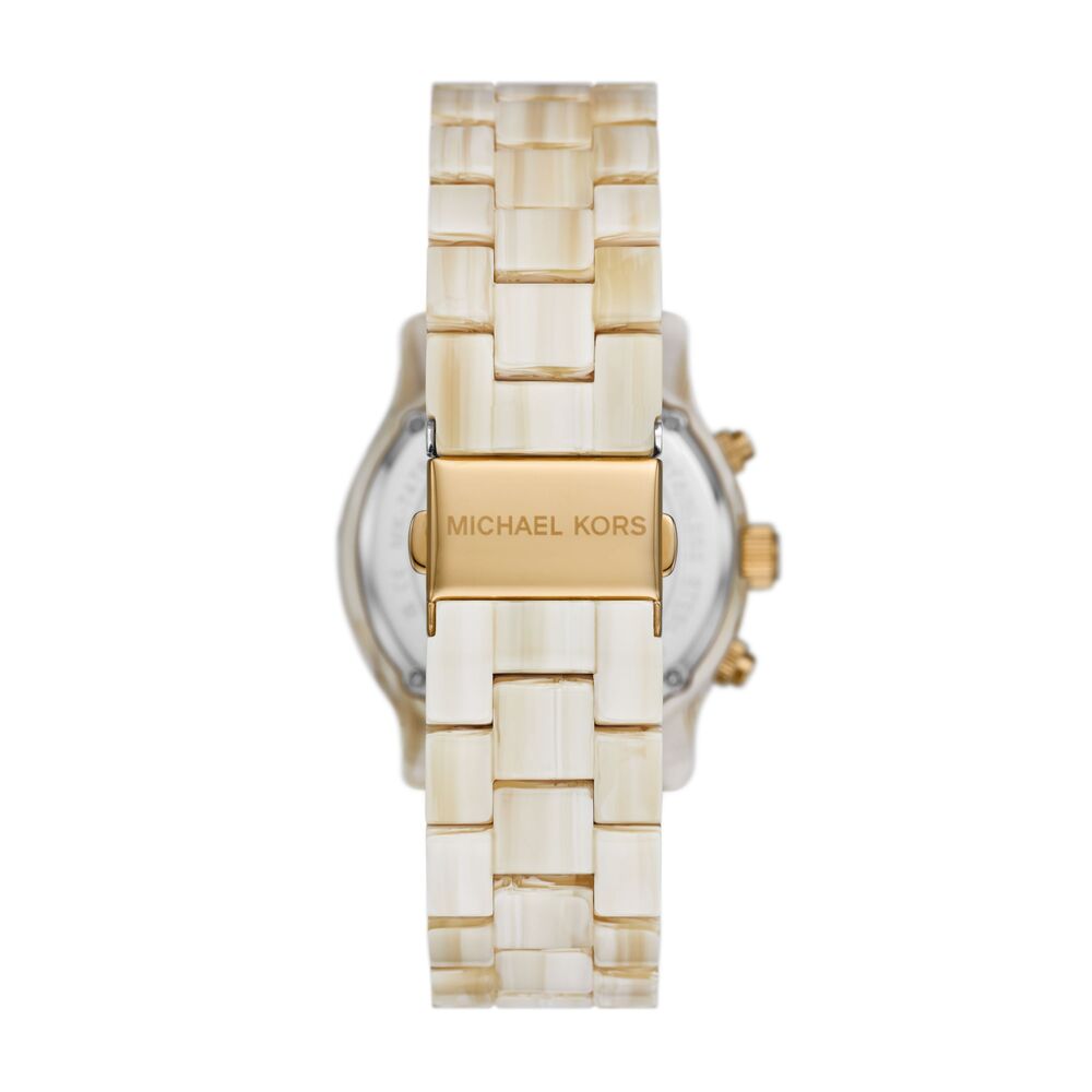 Runway Chronograph Alabaster Acetate Watch