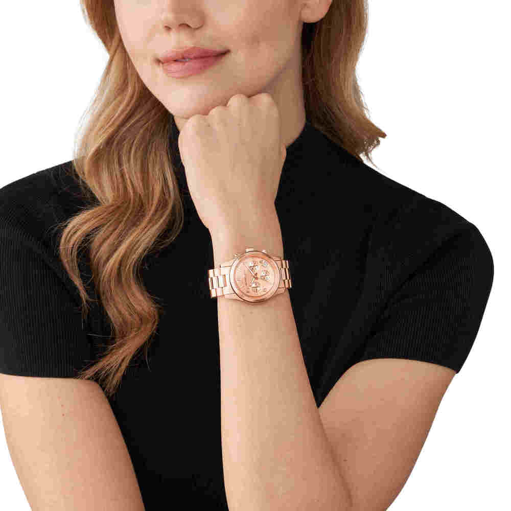 Runway Chronograph Rose Gold-Tone Stainless Steel Watch