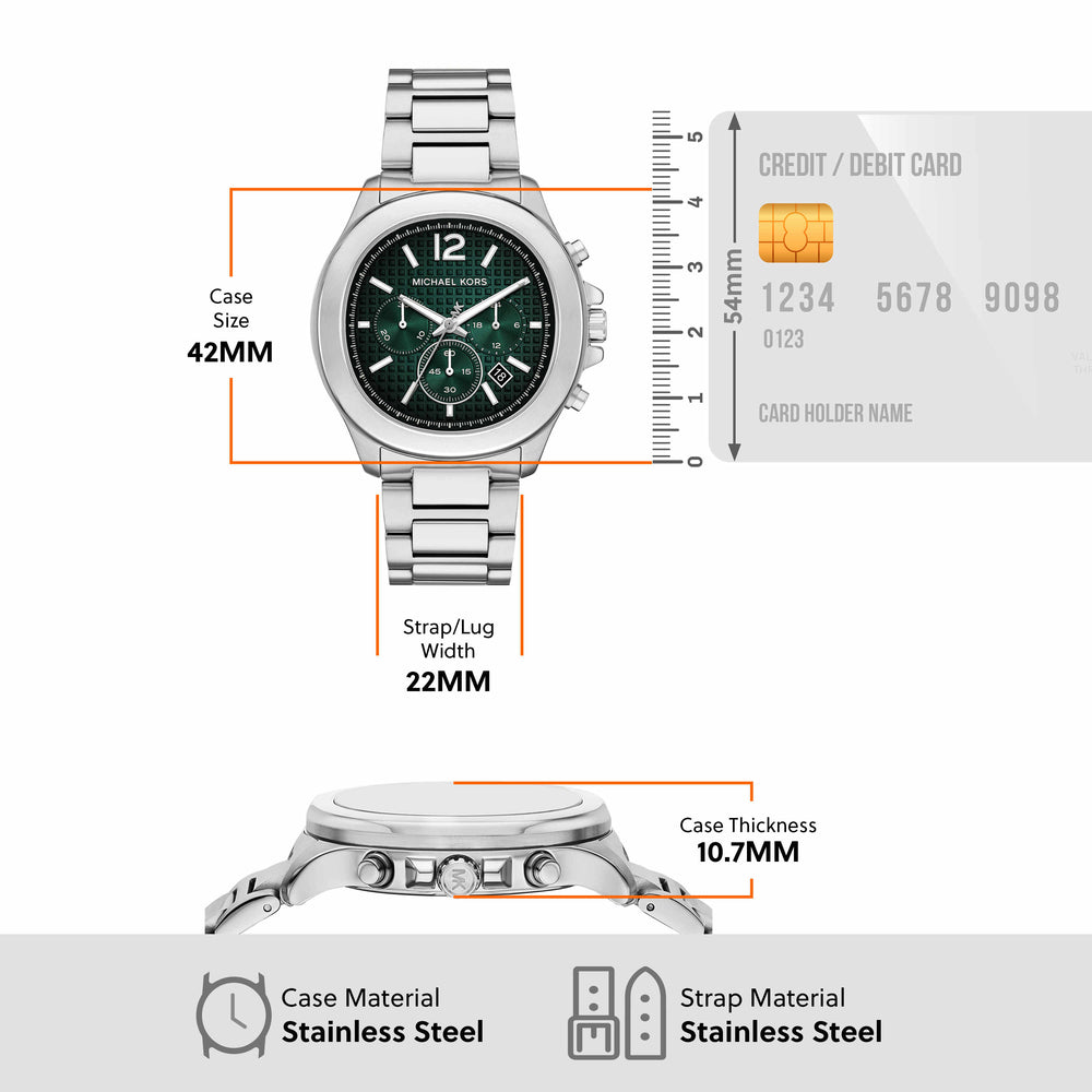 Sage Chronograph Stainless Steel Watch