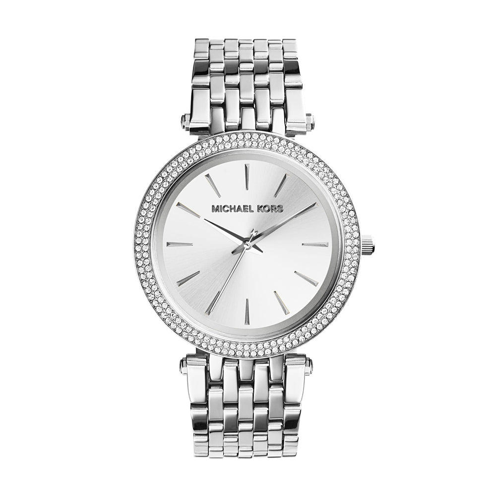 Silver-Tone Glitz Darci Watch