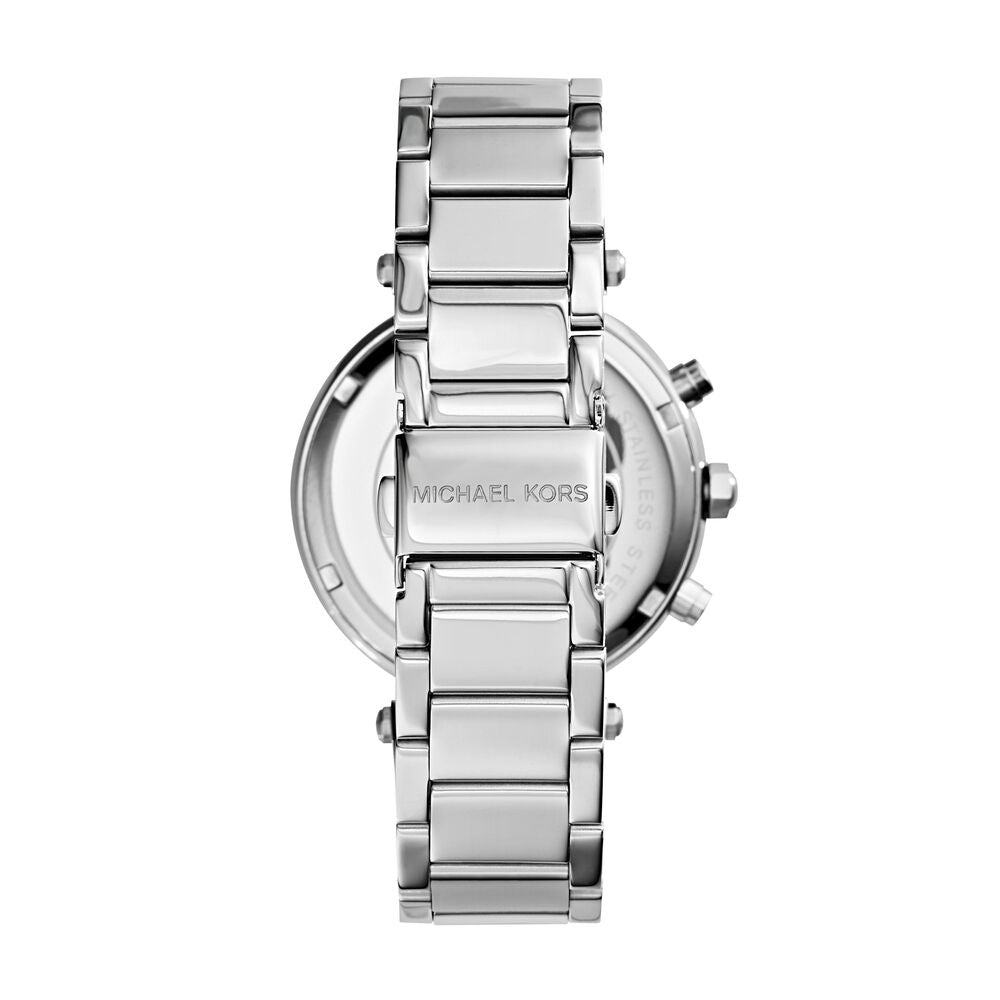 Silver-Tone Glitz Parker Watch