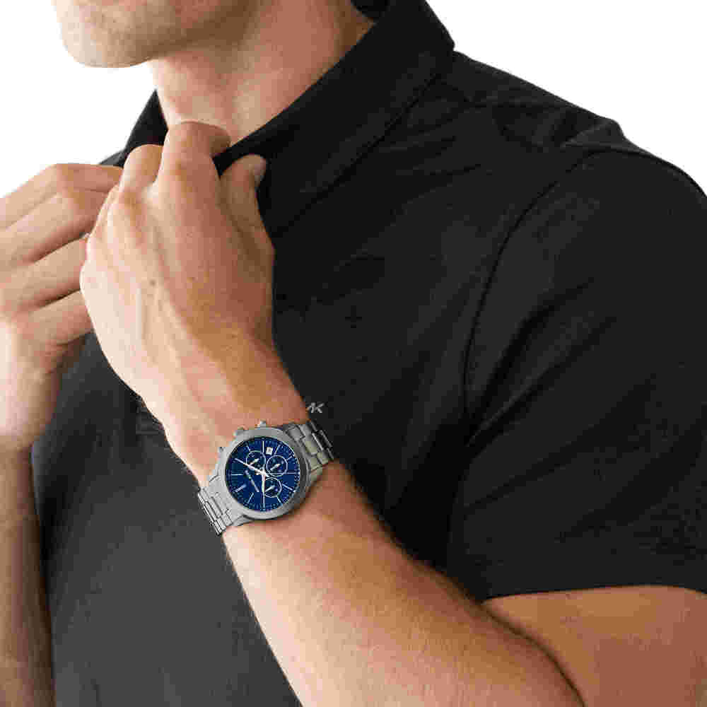 Slim Runway Chronograph Gunmetal Stainless Steel Watch
