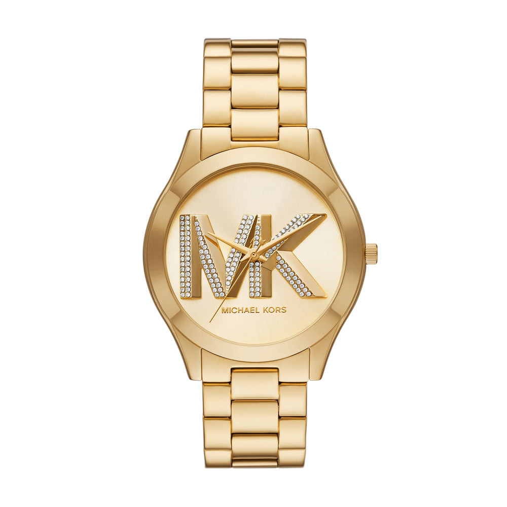 Slim Runway Three-Hand Gold-Tone Stainless Steel Watch
