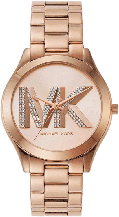 Slim Runway Three-Hand Rose Gold-Tone Stainless Steel Watch