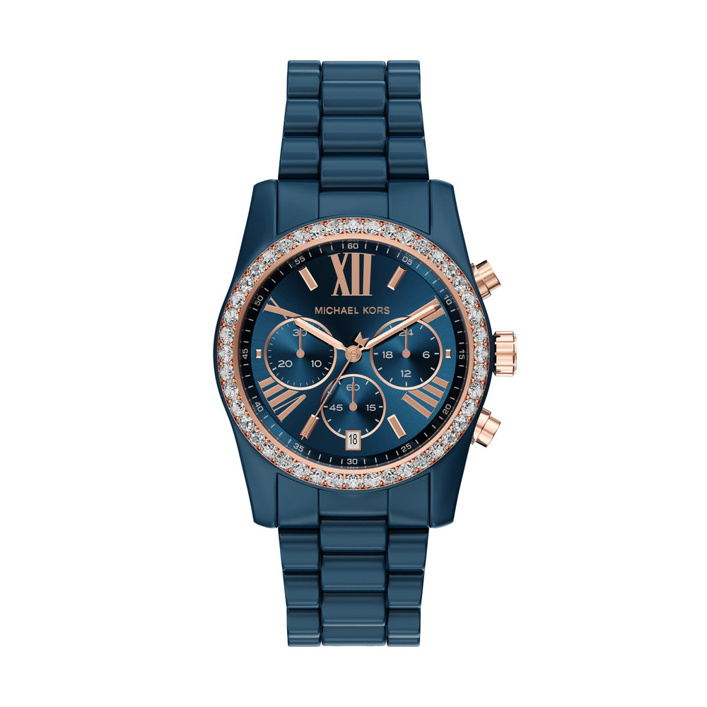 Women's Lexington Chronograph Blue Ceramic Watch