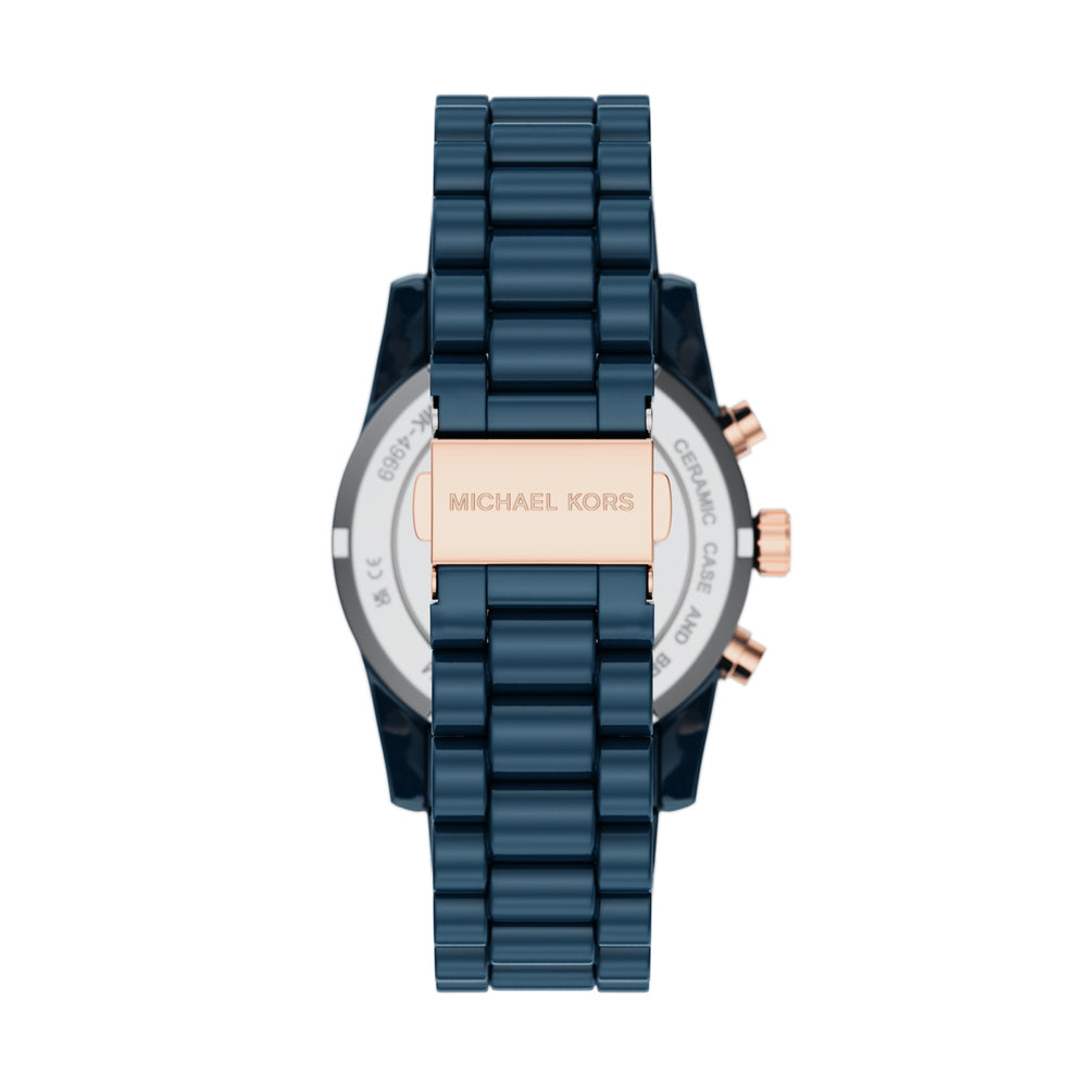 Women's Lexington Chronograph Blue Ceramic Watch