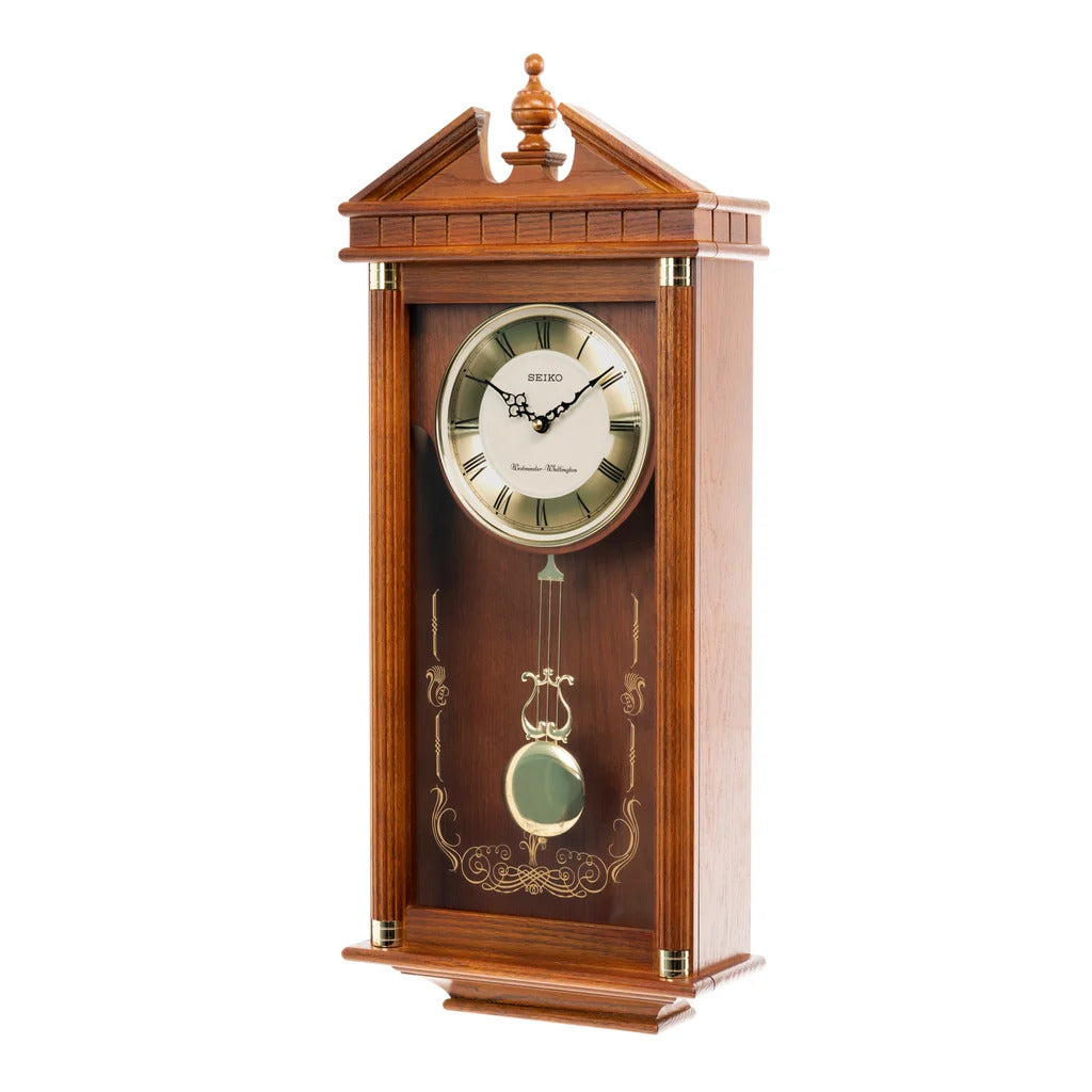 Dual Chime Oak Wood Musical Pendulum