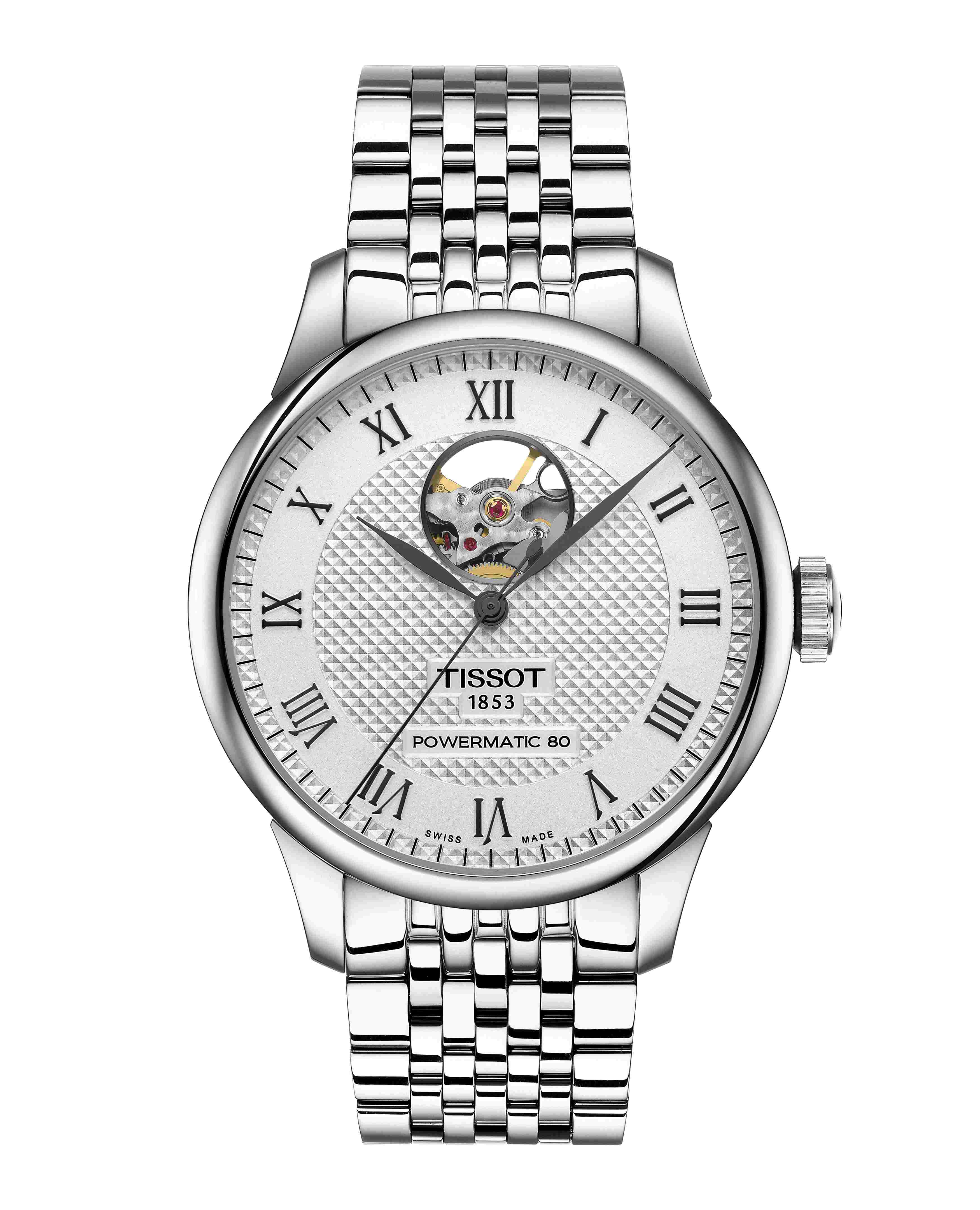 tissot le locle automatique powermatic 80 open heart t006.407.11.033.02