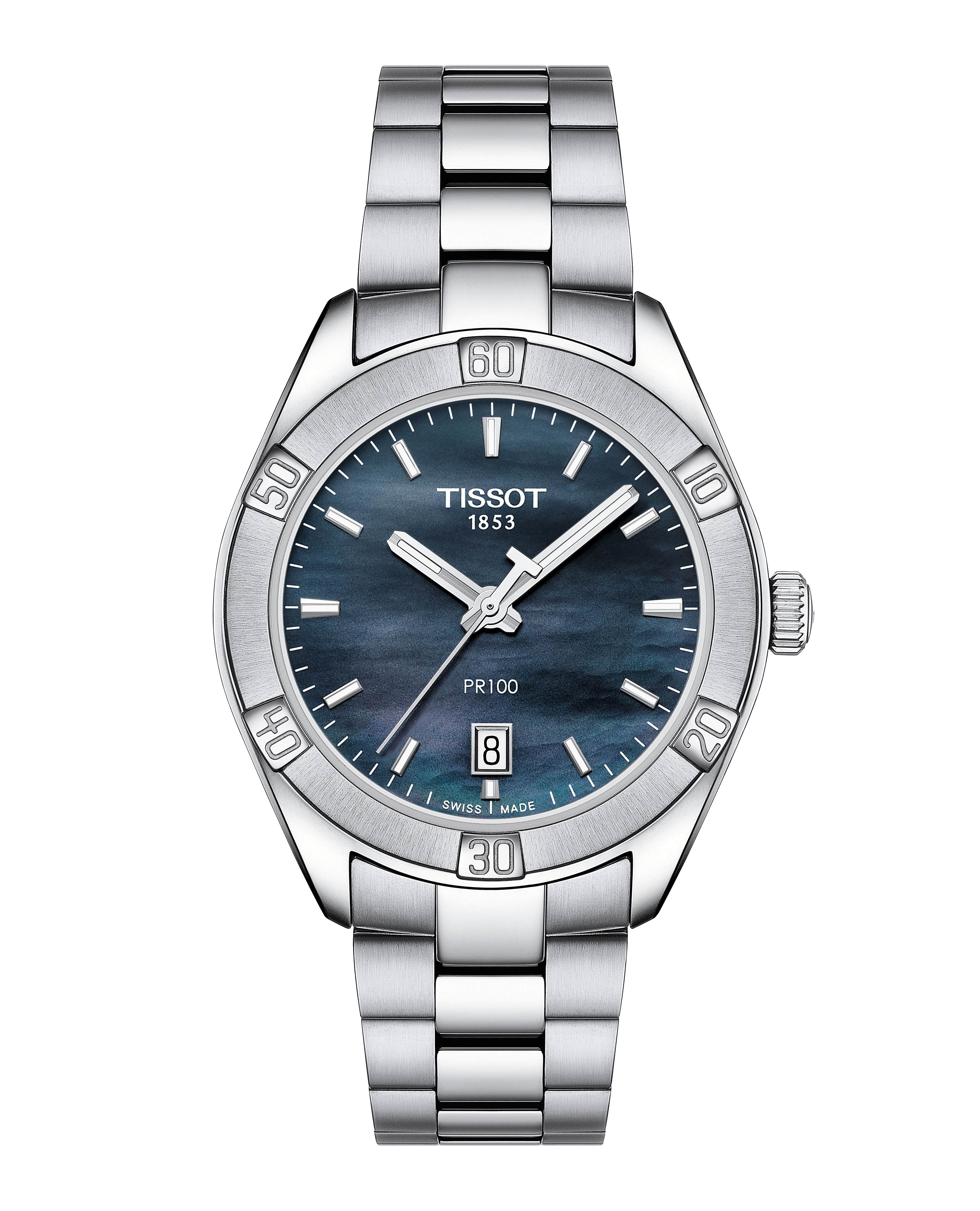 tissot pr 100 sport chic quartz lady t101.910.11.121.00