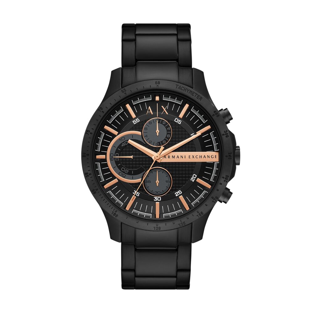 Chronograph Black Stainless Steel Watch