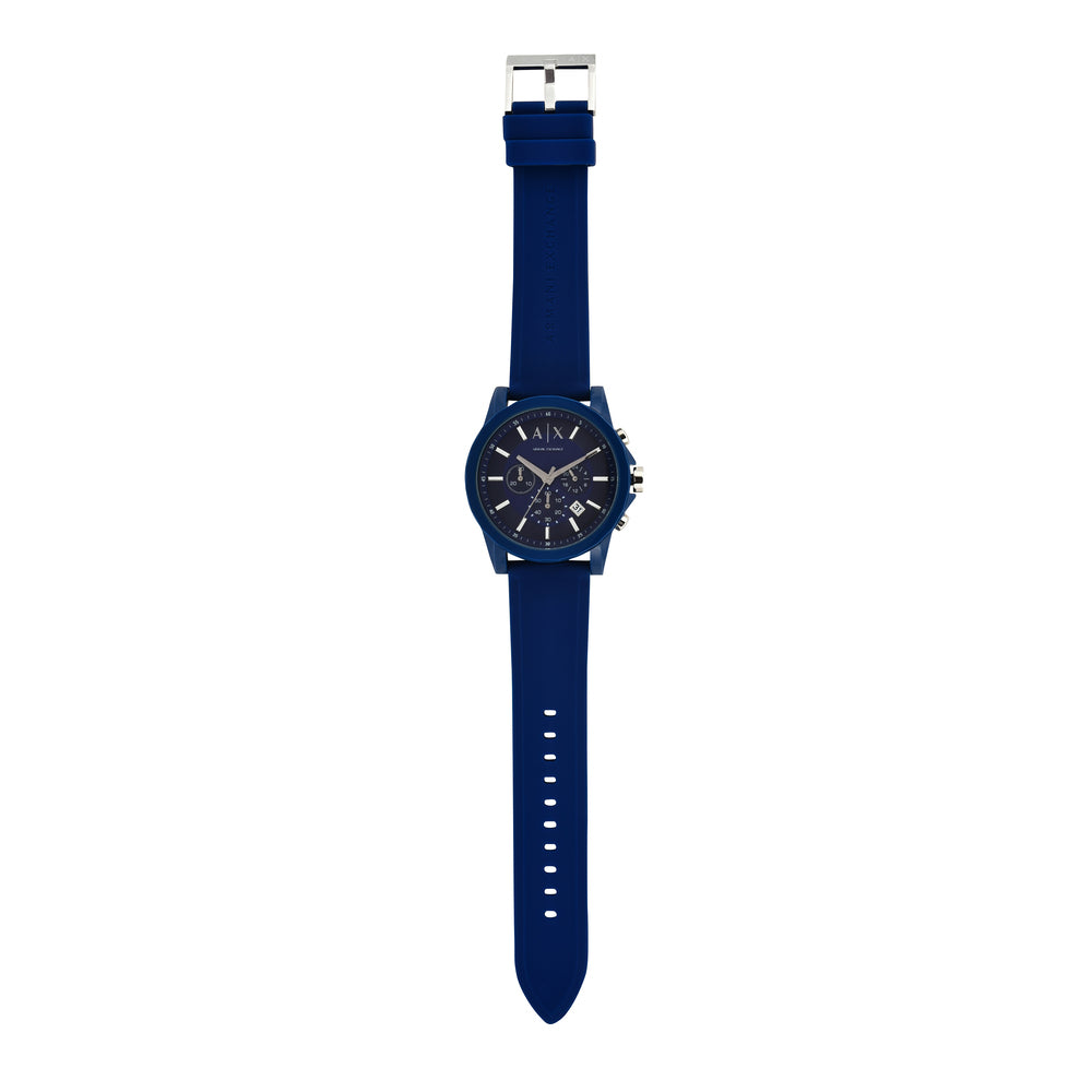 Chronograph Blue Silicone Watch