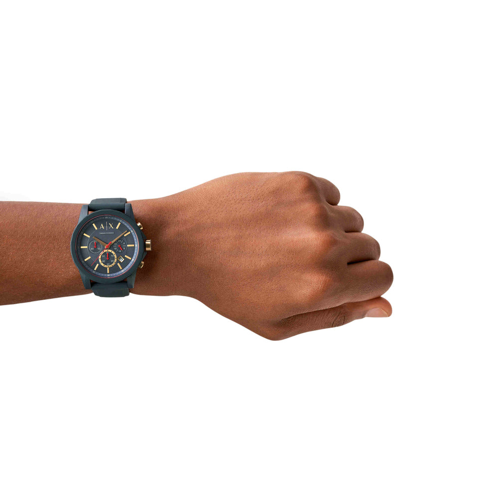 Chronograph Blue Silicone Watch