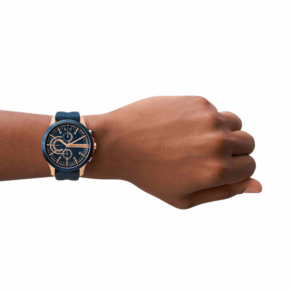 Chronograph Blue Silicone Watch