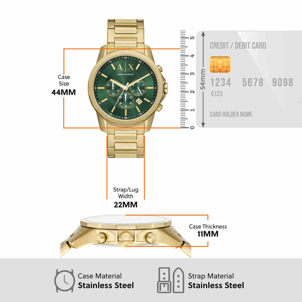 Chronograph Gold-Tone Stainless Steel Watch