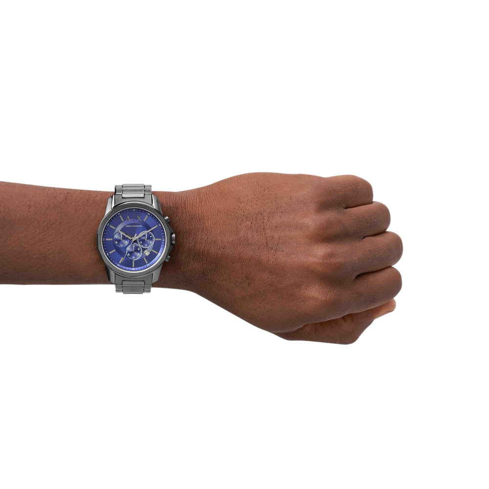 Chronograph Gunmetal Stainless Steel Watch