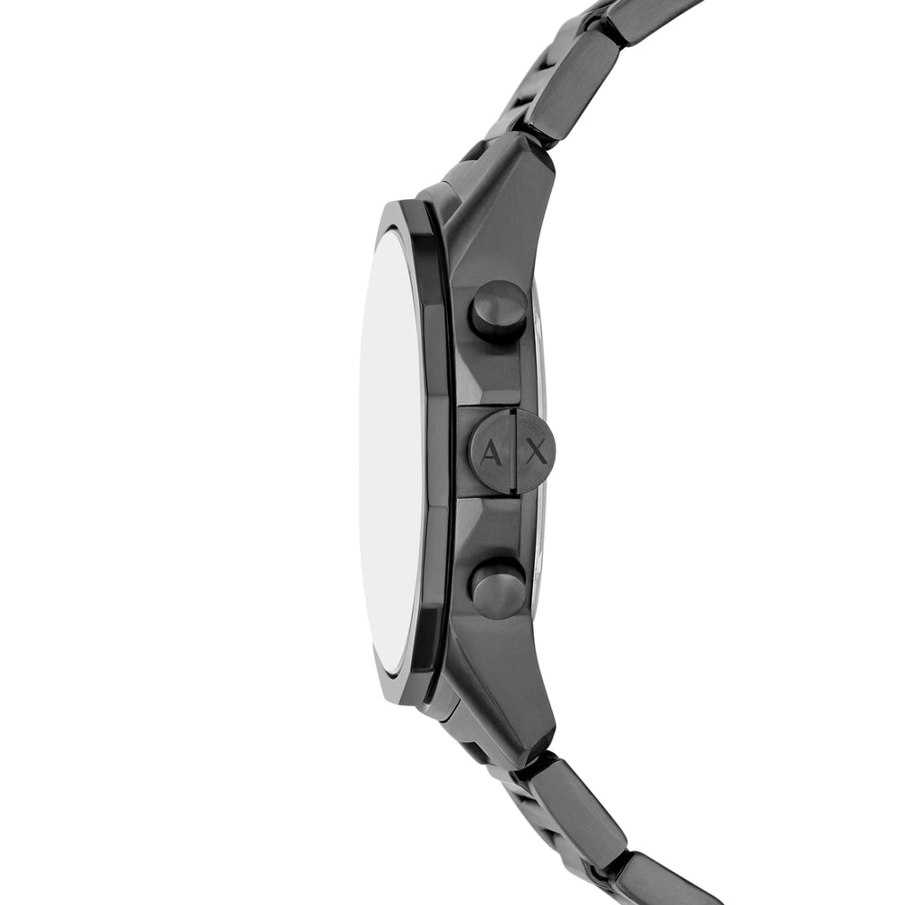 Chronograph Gunmetal Stainless Steel Watch