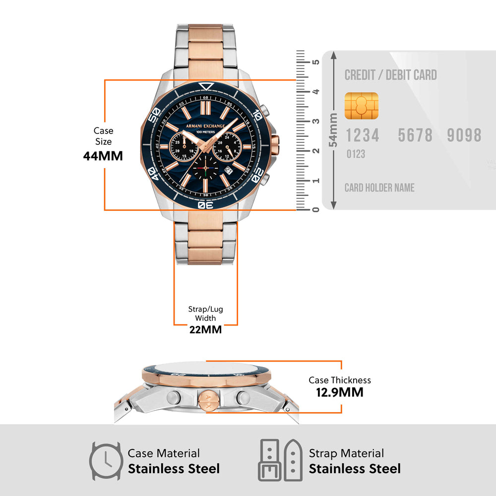 Chronograph Two-Tone Stainless Steel Watch