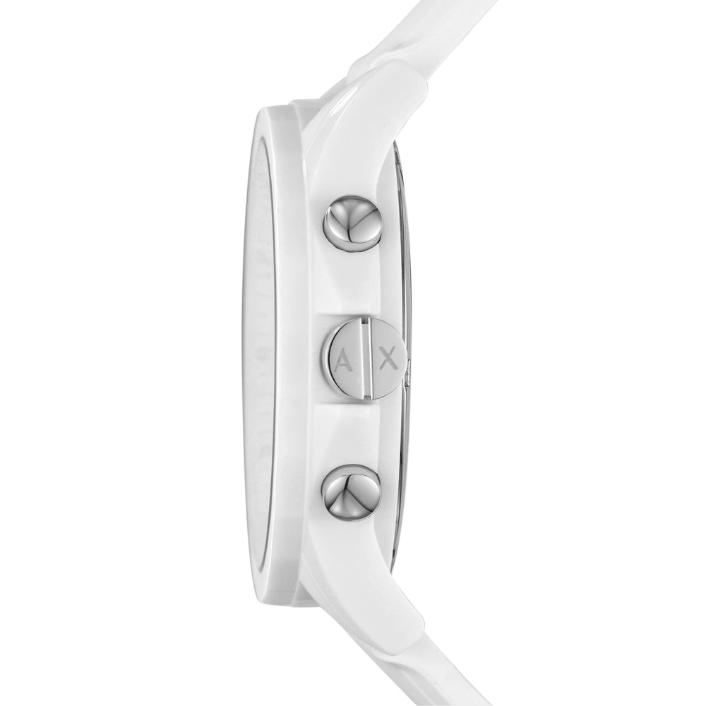 Chronograph White Silicone Watch
