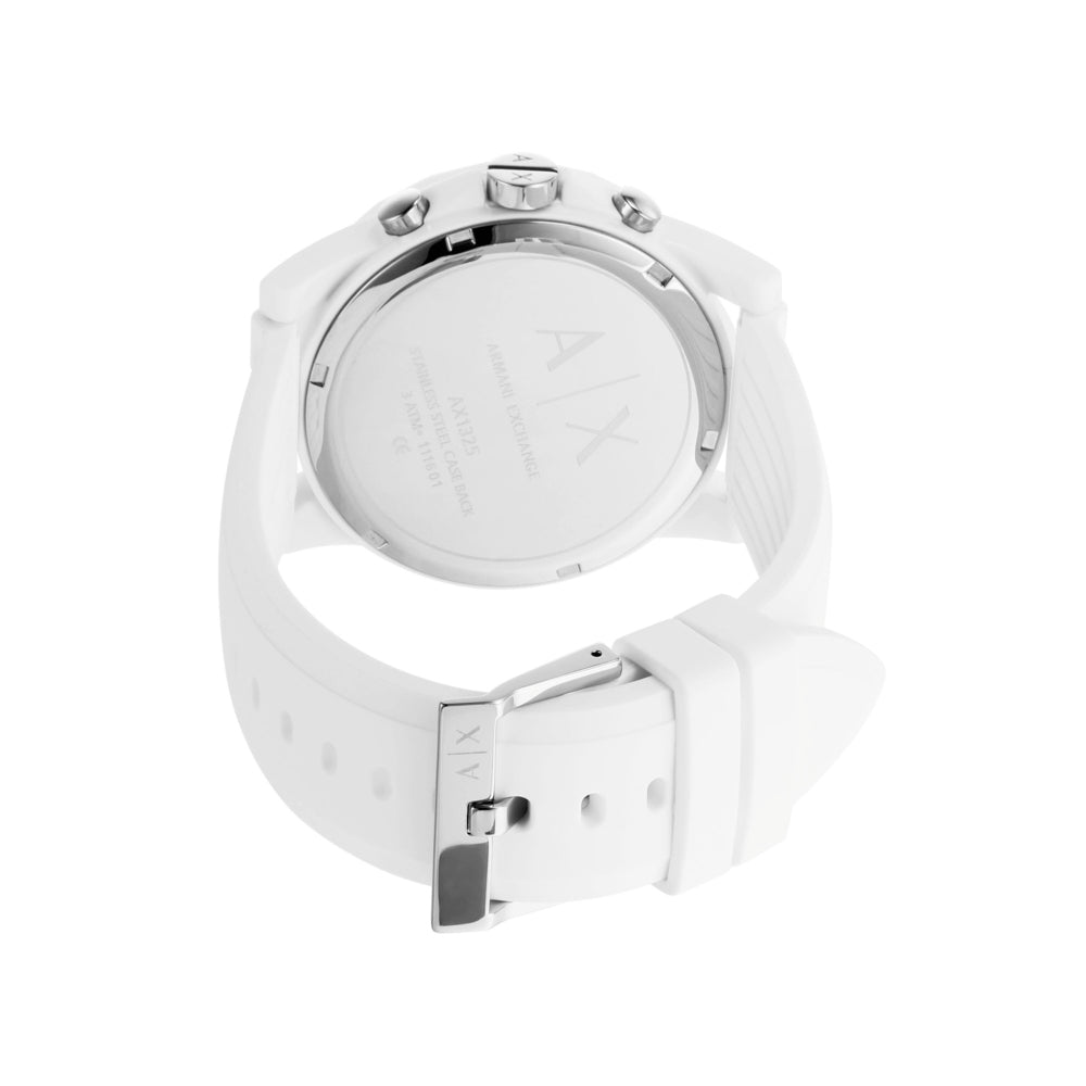 Chronograph White Silicone Watch