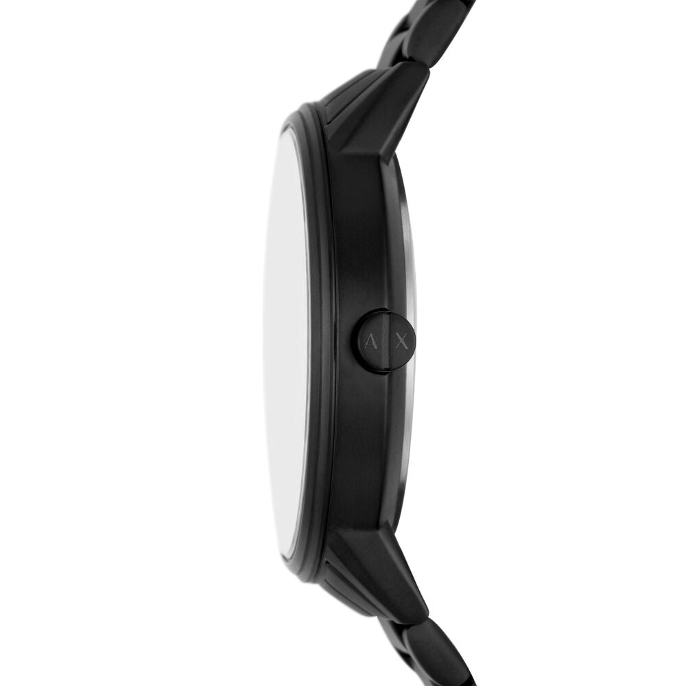 Multifunction Black Stainless Steel Watch