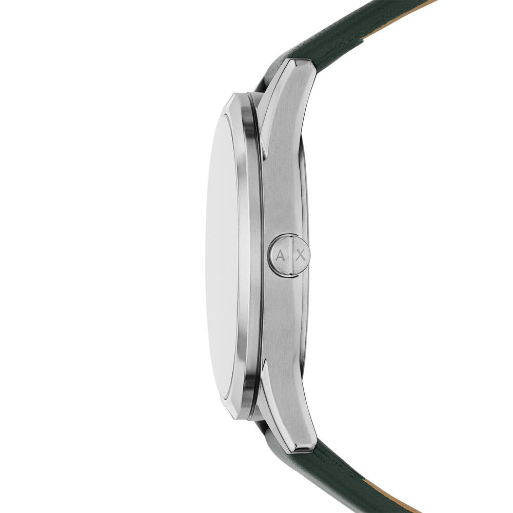 Multifunction Green Leather Watch