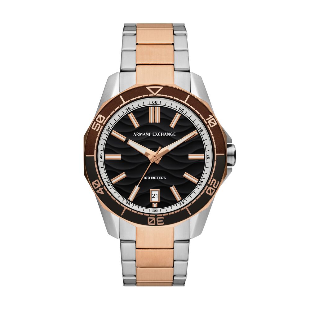 Spencer Men Quartz Black Dial Analog Stainless Steel Watch