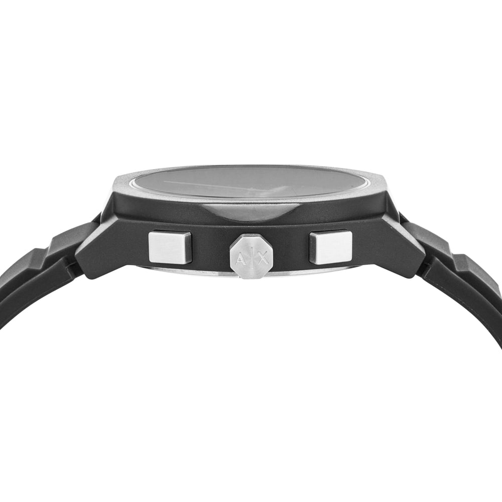 Sync Chronograph Black Silicone Watch