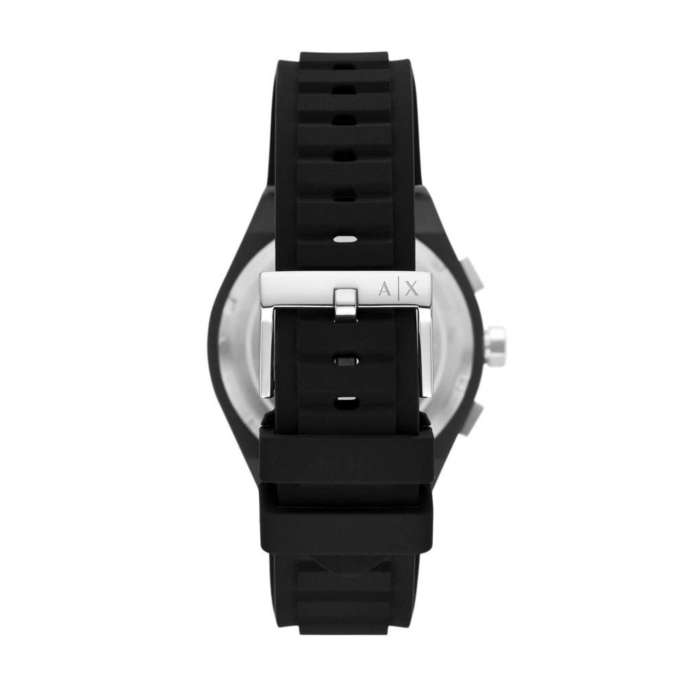 Sync Chronograph Black Silicone Watch