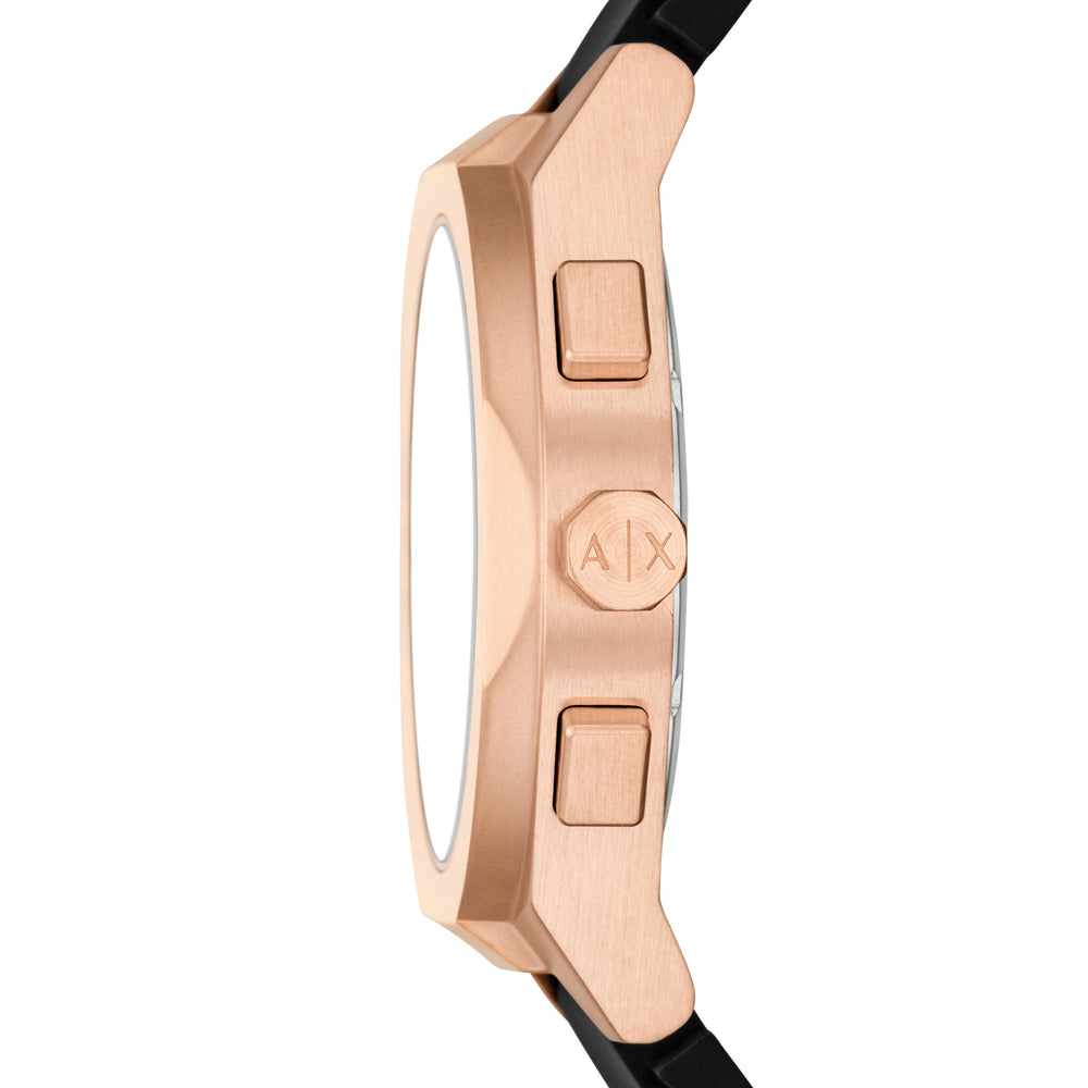 Sync Chronograph Black Silicone Watch