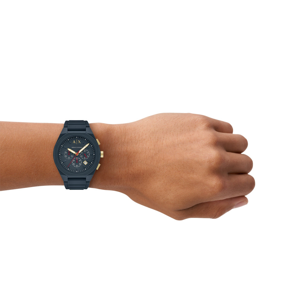 Sync Chronograph Blue Silicone Watch
