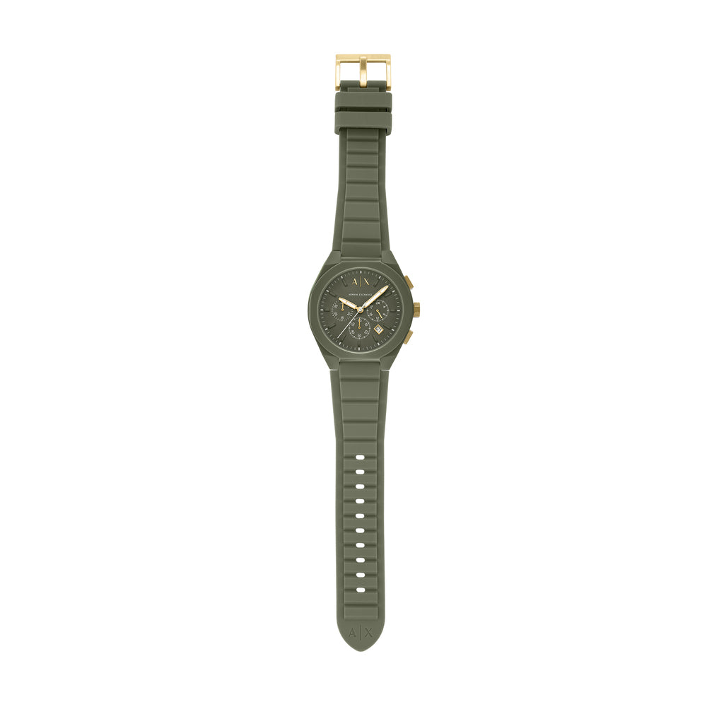 Sync Chronograph Green Silicone Watch