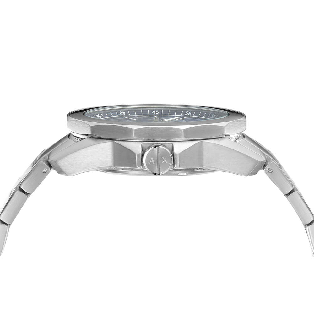 Three-Hand Date Stainless Steel Watch