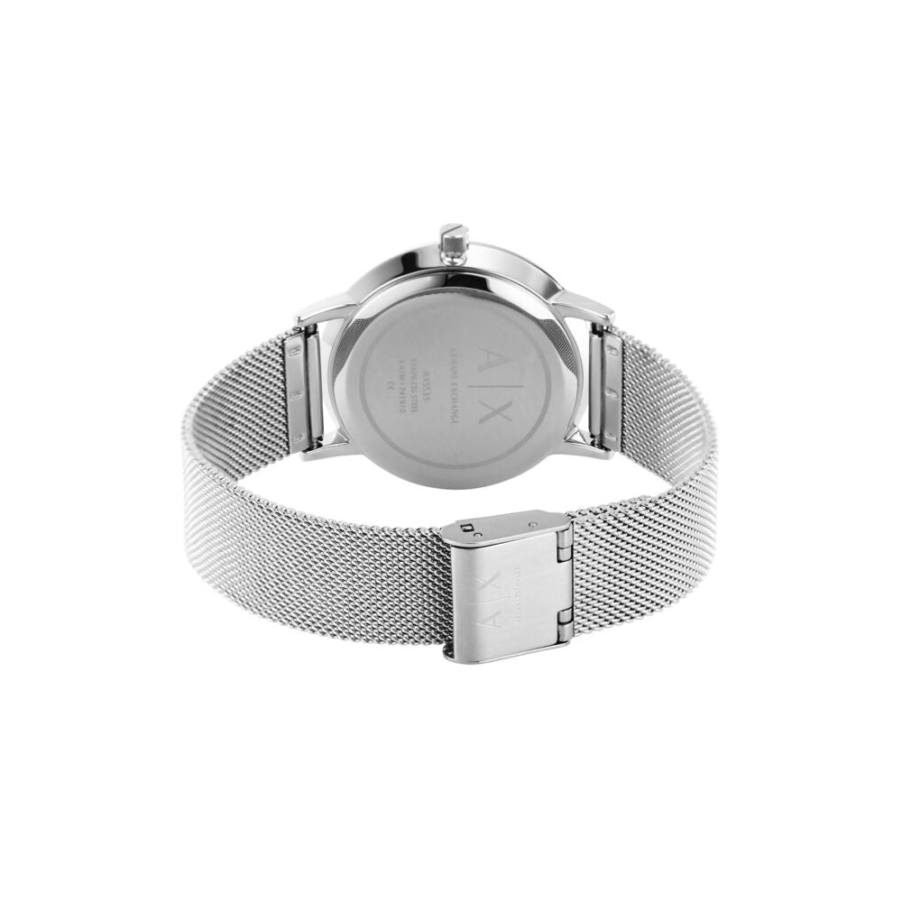Three-Hand Stainless Steel Mesh Watch