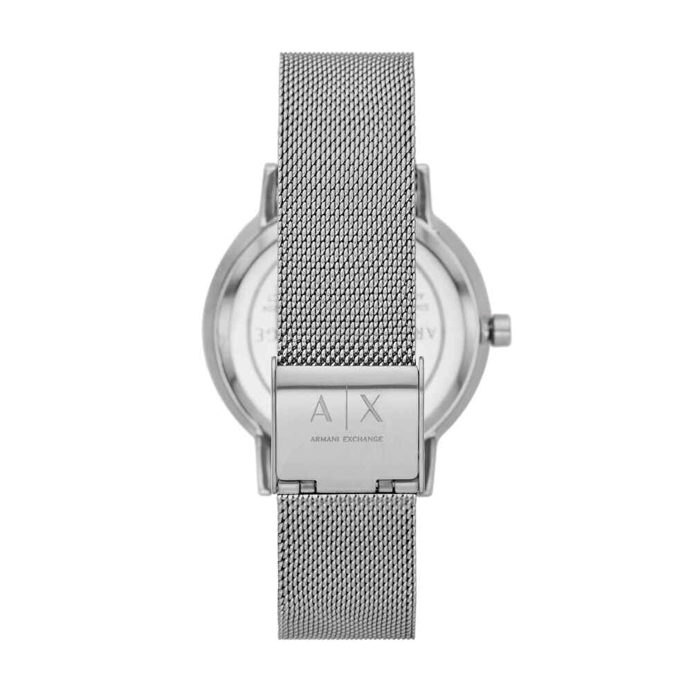 Three-Hand Stainless Steel Mesh Watch
