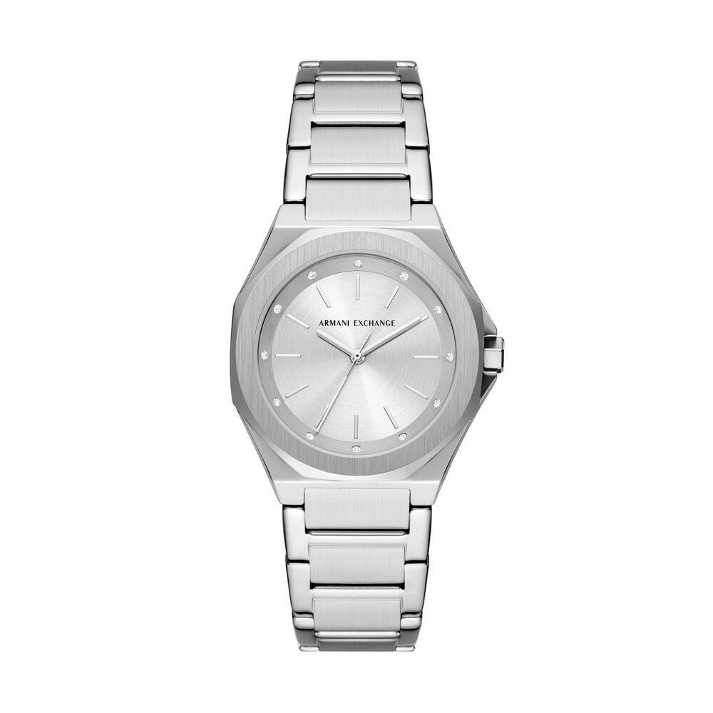 Three-Hand Stainless Steel Watch