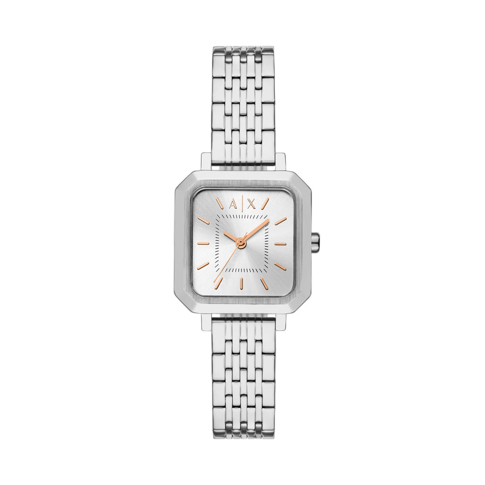 Three-Hand Stainless Steel Watch