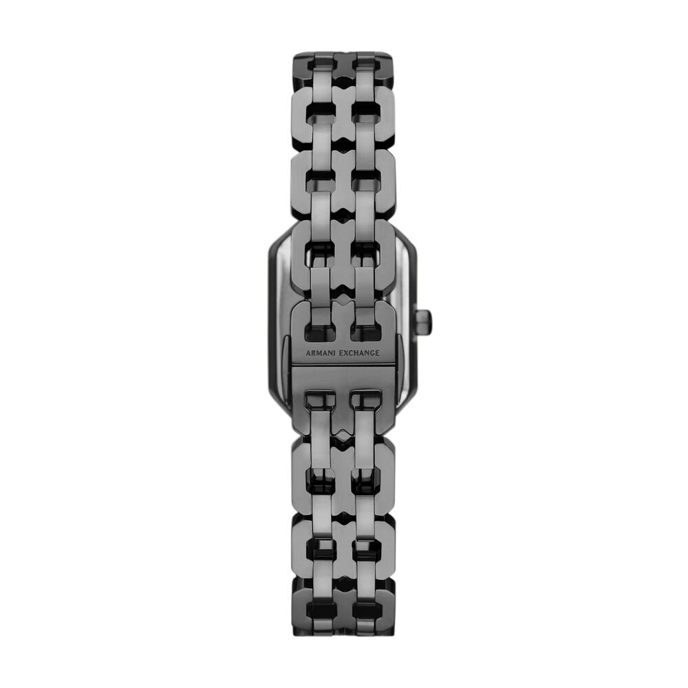 Two-Hand Gunmetal Stainless Steel Watch