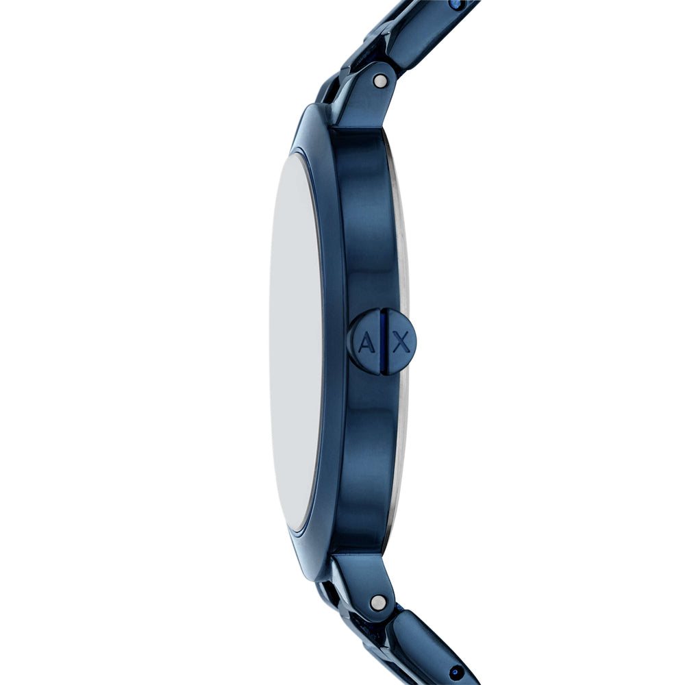 Two-Hand Ocean Blue Stainless Steel Watch