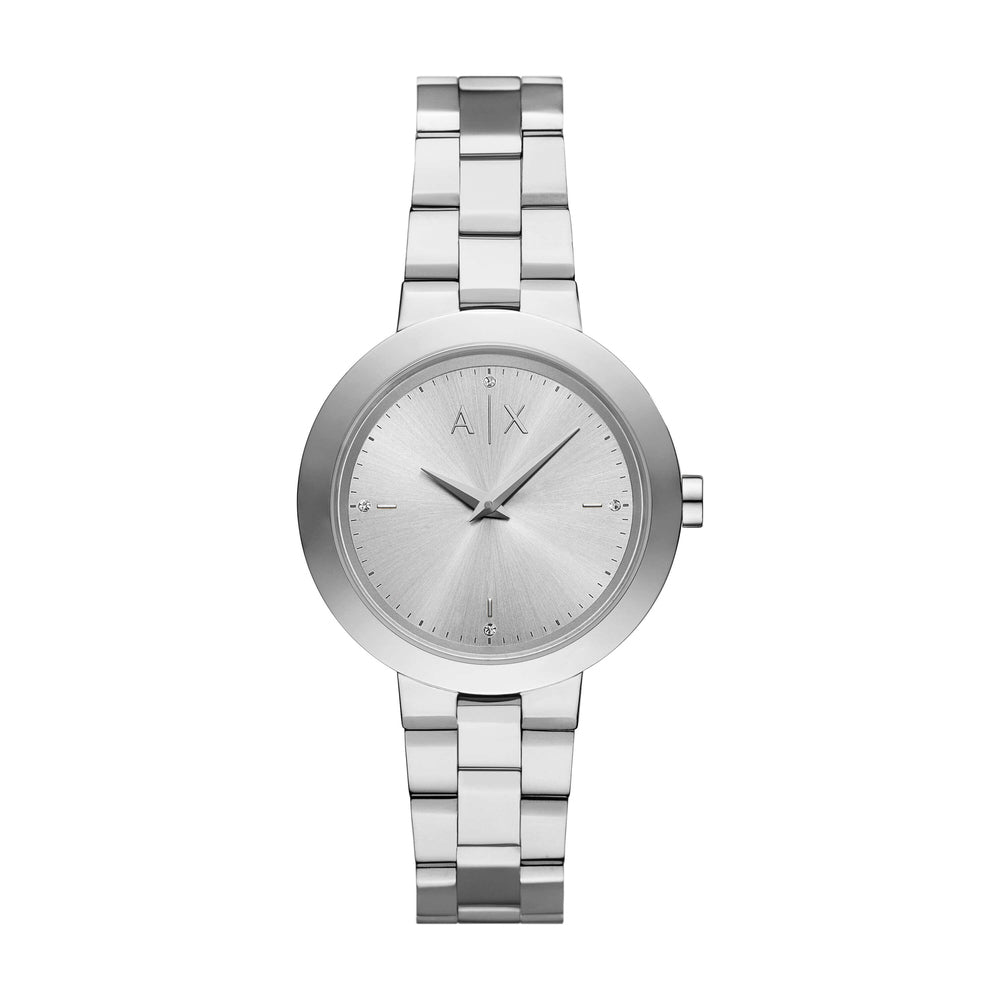 Two-Hand Stainless Steel Watch