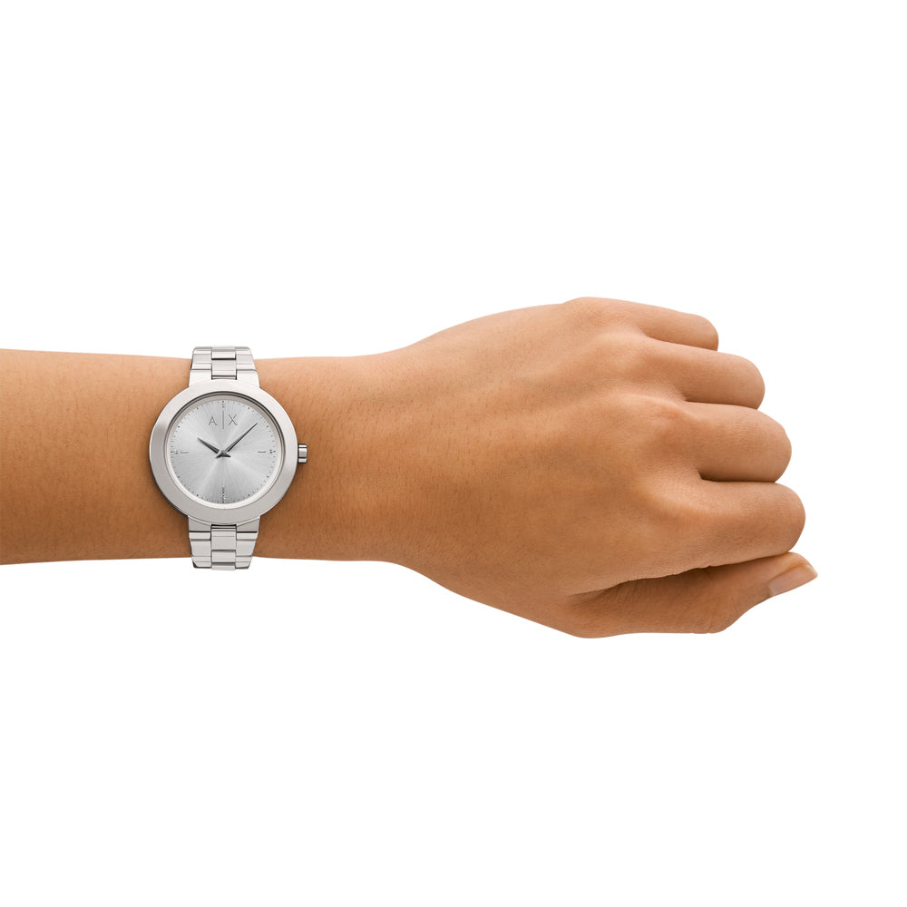 Two-Hand Stainless Steel Watch