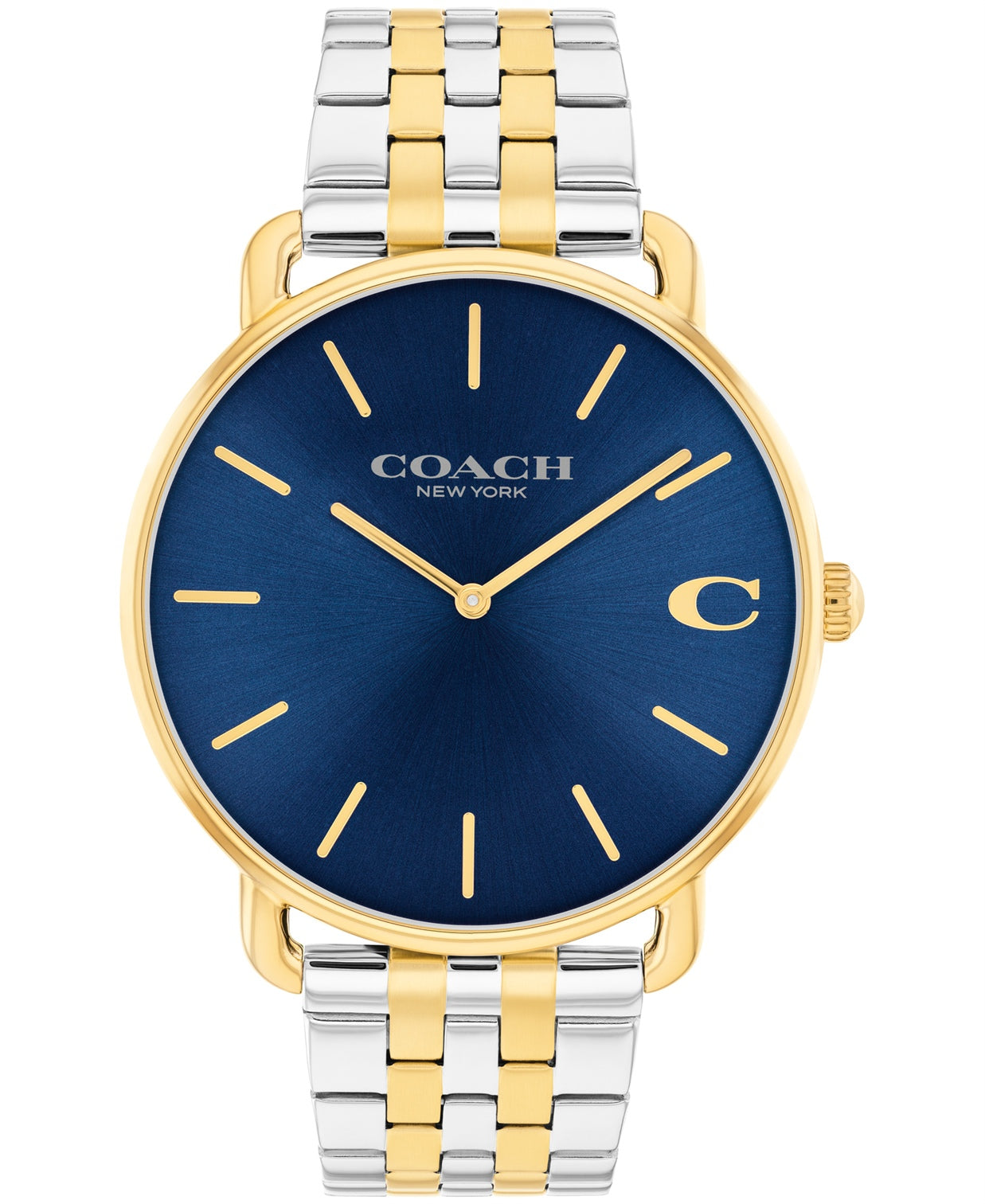 Elliot Men Quartz Blue Dial Analog Stainless Steel Watch