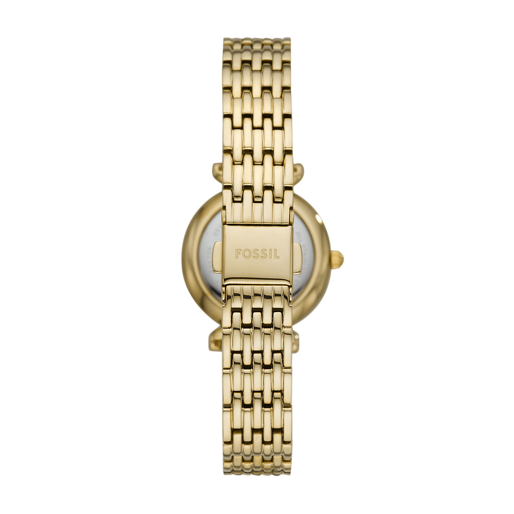 Carlie Mini Three-Hand Gold-Tone