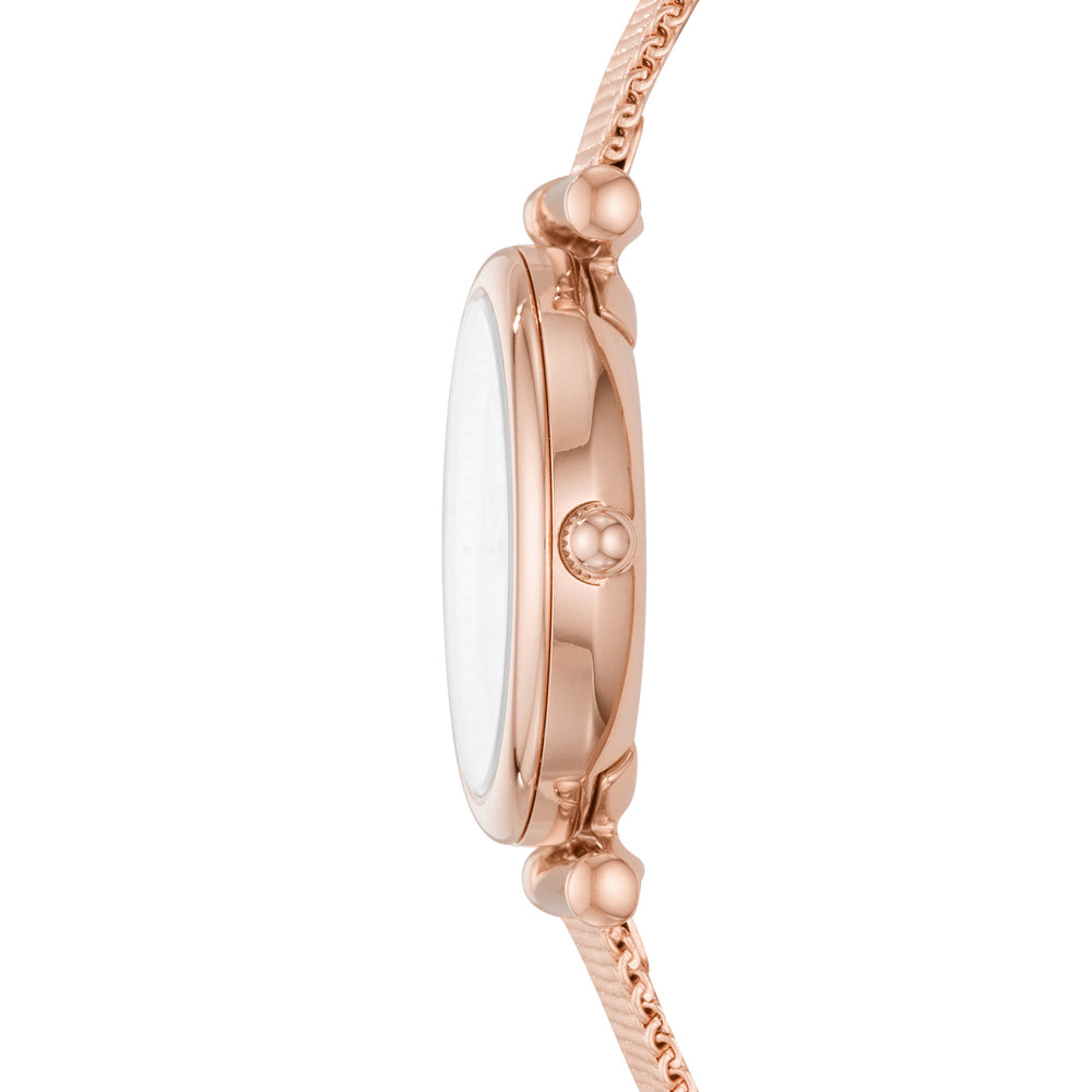 Carlie Three-Hand Rose Gold-Tone
