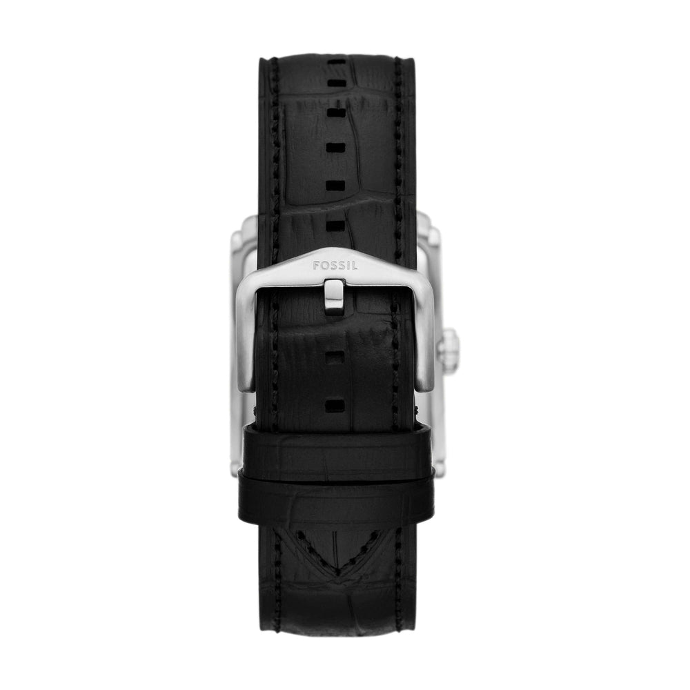 Carraway Three-Hand Black Croco