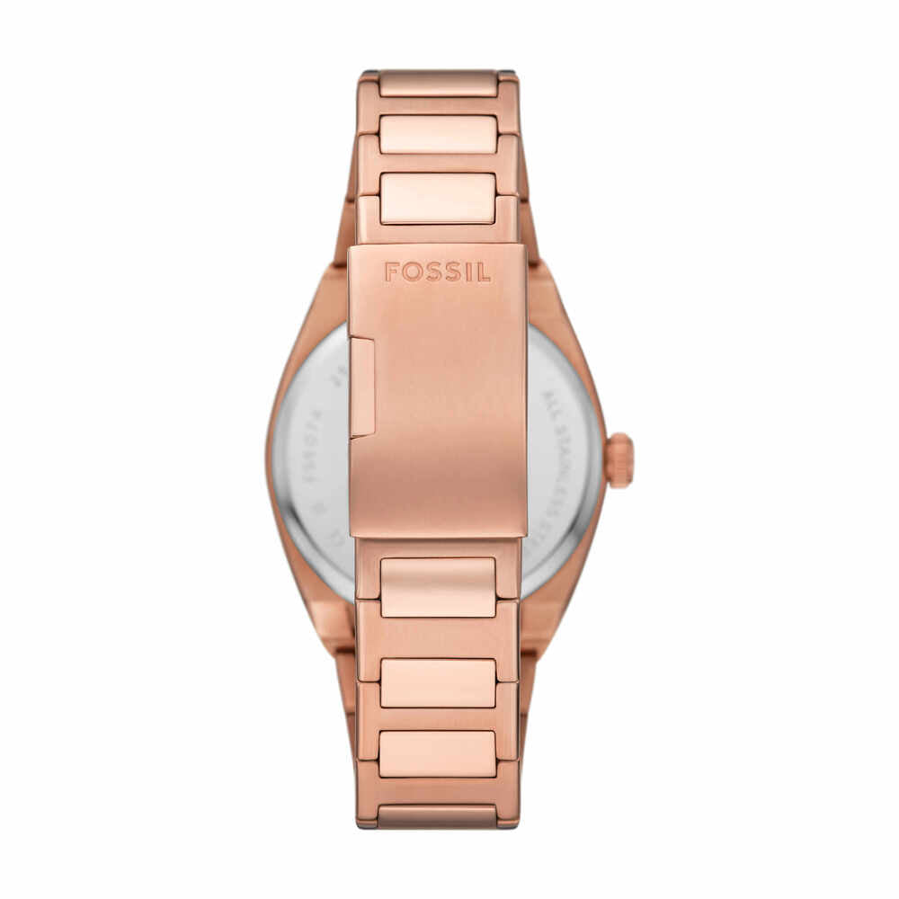 Everett Three-Hand Date Rose Gold-Tone