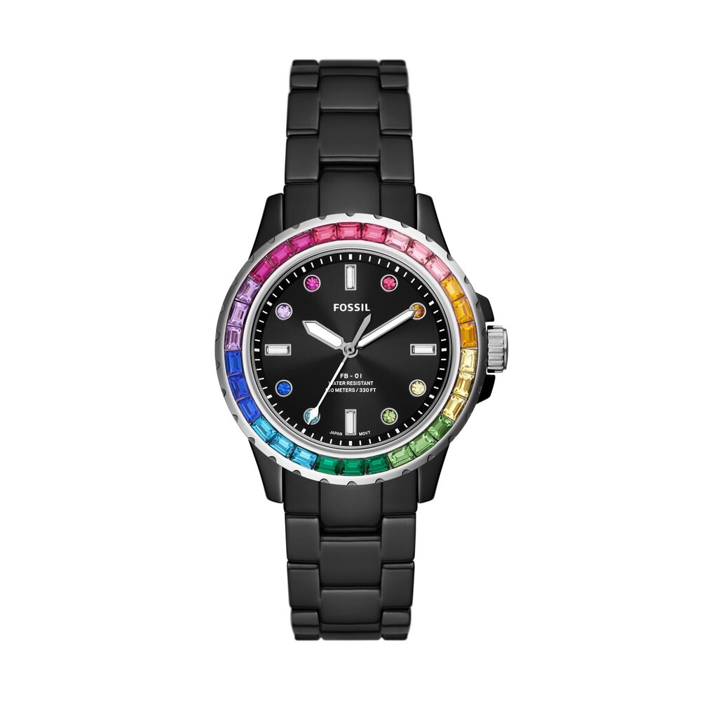 FB-01 Three-Hand Black Ceramic