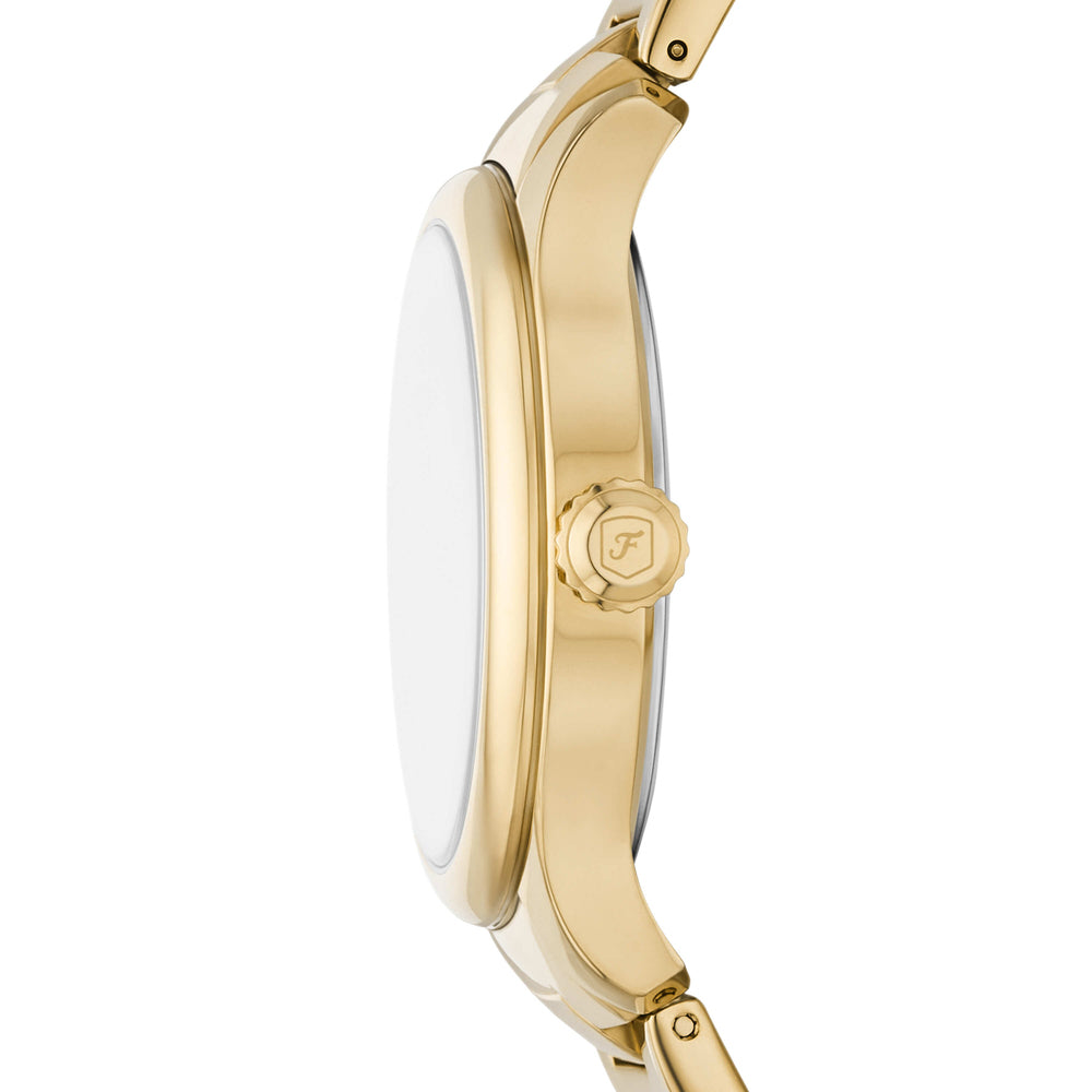 Gilmore Three-Hand Date Gold-Tone