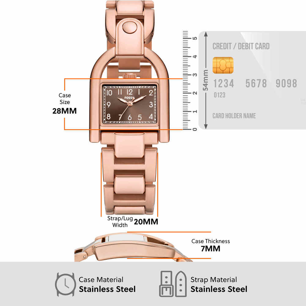 Harwell Three-Hand Rose Gold-Tone